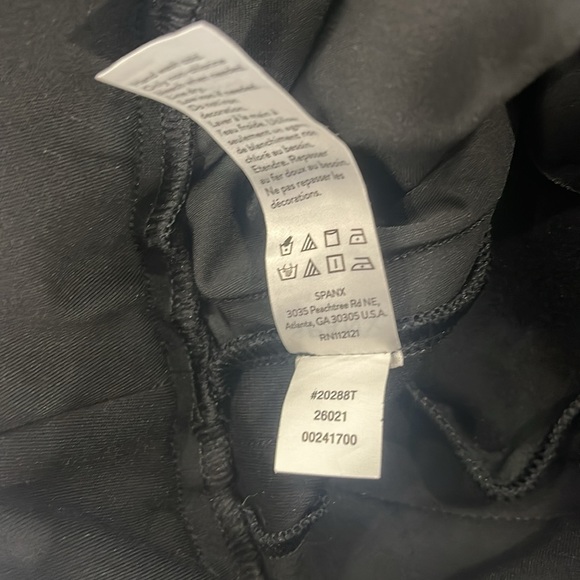 Spanx Black Pant Sequin Tuxedo Skinny Pant-Small Tall - Picture 11 of 12